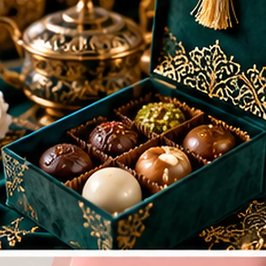 علبة البرالين الزمردية المفتوحة